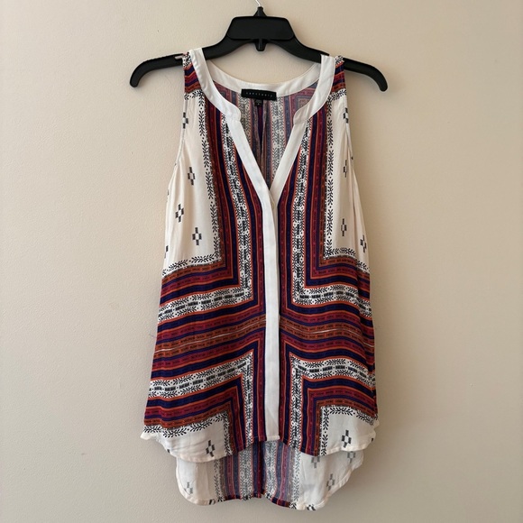 Rose & Olive Multicolor Sleeveless Blouse - Picture 1 of 3